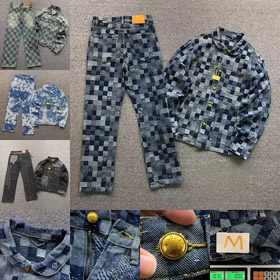 Louis Vuitton LV Damier Jeans Suit-4750  